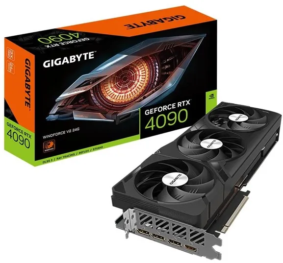 GIGABYTE GeForce RTX 4090 WindForce V2 - 24GB GDDR6X RAM - Graphics Card